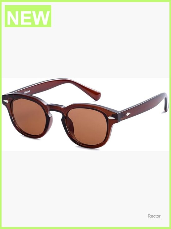 Vintage Retro Round Tinted Sunglasses TR90 Frame UV400 main image 5